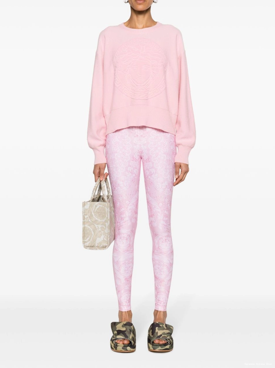 Cheap Versace leggings Women Barocco-print jersey 0420